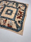 Vintage Egyptian Revival Scarf Hieroglyphics Silk Luxury Silk Scarf
