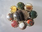 Rare Beautiful Original Antique 1700   s Georgian Scottish Agate Brooch