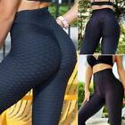 Womens Push Up Yoga Pants Anti-cellulite Compression Leggings Sports Trouser Gym
