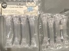 28 Wilton Plastic Cake Pillars Grecian Crystal-look Spiked 5 7 9in White clear 