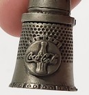 Vtg 1995 The Coca Cola Co   Pewter Coke Bottle Thimble Souvenir 