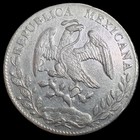 Mexico Second Republic 8 Reales 1895 Ho Fg Hermosillo Mint Scarce Mintmark