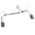 For Bmw F30 F32 335i 435i 2012-16 Black Chrome Carbon Axle Back Muffler Exhaust