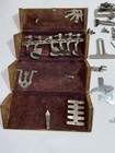 Antique Singer Sewing 1889 Refinished Oak Puzzle Box   Most Attachments
