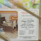 Vintage New Teddy Time Diaper Stacker 100  Cotton Baby Nursery Pastel Dots
