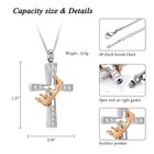 Cross Urn Necklace For Ashes For Women Men Crown Cremation Jewelry Ashes Holder
