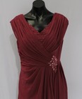 Jj s House Women s Mother Of The Bride Chiffon Dress Ac2 Mulberry Size  14