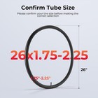 4pcs 26x1 75 1 95 2 125 Bike Tubes Schrader Valve Mountain Cruiser City Bicycle