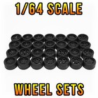 1 64 Scale Realistic Real Rider Wheels Rims Tires Set For Hot