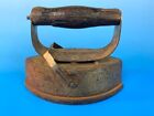 Antique Vintage Heavy Duty Cast Iron W  Wood Handle - 6 5  L  a 
