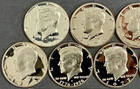 Complete Kennedy Half Dollar 9 Coin Proof Set From 1970-1979   Beautiful Coins