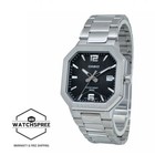 Casio Men s Analog Octagonal Dial Stainless Steel Band Watch Mtp-b195d-1a