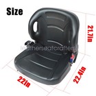 New Fit For Toyota 5-series Forklift Seat With Seatbelt   Switch Adjustable Back