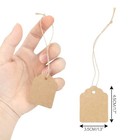 Joycraft 500pcs Price Tags With String Attached  1 4x1 8 In Kraft Paper Tag