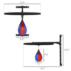 Soozier Wall Mounted Speed Bag Platform  Height Adjustable Punching Bag