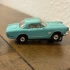 Aurora Thunderjet Vintage Ho Scale Slot Car Blue Coupe W  Black Racing Stripe