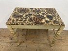 Vintage Painted Hollywood Regency Footstool Bench Vanity Stool