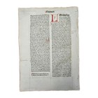 Medieval Latin Bible Leaf From 1486   540 Years Old  - Read - Johann Amerbach