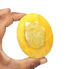Natural Huge Yellow Sapphire 1589 5 Ct Faceted Oval Cut Loose Gemstone Certified