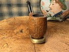Extra Large  Made In London England Bent Billiard Vtg Estate Tobacco Pipe