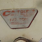 Cm Glider 1 2 Ton Push pull Ball Bearing Hoist Trolley 3  To 4-1 2  Flange