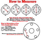  15 Inch 5 On 5  Black Modular Trailer Wheel Rim New