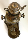 Antique 19th C  Persian Miniature Samovar Silver Plate Tray Tea Pot Bowl Ornate