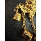 Vintage Victorian Revival Cherub Brooch Thimble Sewing