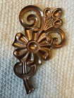 Copper-tone Floral Metal Stamping  lot Of 10  3         2        Jewelry   Craft Supply