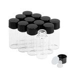 4ml Clear Glass Vials With Screw Caps And Plastic Stoppers  1 Dram Small Liqu   
