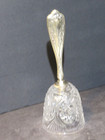American Brilliant Cut Glass Sterling Handle Bell