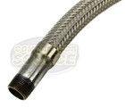 3 4  X 18   Stainless Steel Compressed Air Line Metal Flex Hose Compressor Tube