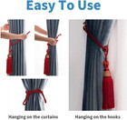 Decorative Curtain Tiebacks Ball Tassels Holdbacks  Home Office Windows Drapery