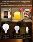 25 Watt Light Bulbs Dimmable E12 Base Type G Bulb For Candle Lamp Warm White