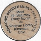 Buffalo Main  New York  Lighthouse  Penn-ohio Collectors Token  Wooden Nickel