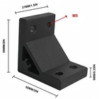 20pcs 2040 Angle Corner Bracket For 2020 2040 Aluminum Extrusion Hardware Black