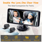 2-kids Baby Car Camera For Seat  6 9 Inch Ultrawide Display With Two Cameras Rea