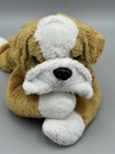 Fao Schwarz Bulldog Stuffed Animal Puppy Dog Laying Flat Plush 11   