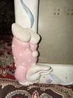 Vtg Russ Berrie Ceramic Baby Bunny Nursery Frame  7    X 5    Guc