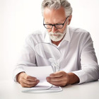 5x Magnifying Glass For Reading   Low Vision Seniors  Hands-free   Adjustable