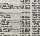 Macklemore Address 1993 Vtg Telephone Seattle Phone Book   Mia Zapata The Gits