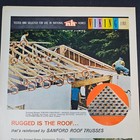1959 Viking Line Homes A Carol Sanford Gri-p-late Roof Trusses Vintage Print Ad