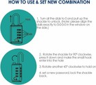 4 Pack Tsa Approved Travel Luggage Locks 4-digit  Open Alert Suitcase Combinatio