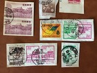 Lot Of 31 Vintage Chinese Postage Stamps Canceled In Taiwan