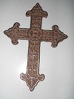 Cast Iron Victorian Style Wall Cross Rustic Ranch Decorative Finish Home Decor 