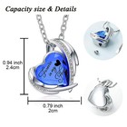Memorial Keepsake Gift Heart Urn Pendant Necklace For Cremation Ashes