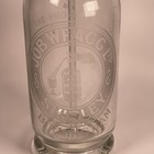 Vtg Job Wragg Shirley Seltzer Glass Sterling Top Soda Bottle Complete