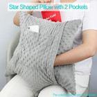 Hysterectomy Recovery Pillow     Star Shaped Cushions With 2 Pockets For Comfort  