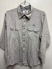 Vintage Greyhound Bus Drivers Uniform Shirt Union Made Size 48 Long Sleeve