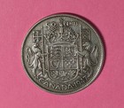 1947 Canadian Half Dollar - Above Average Circulated - Curved 7 - Free Shipping